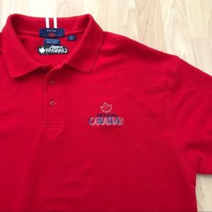 Molson Canadian Beer XL Red Logo Polo Shirt